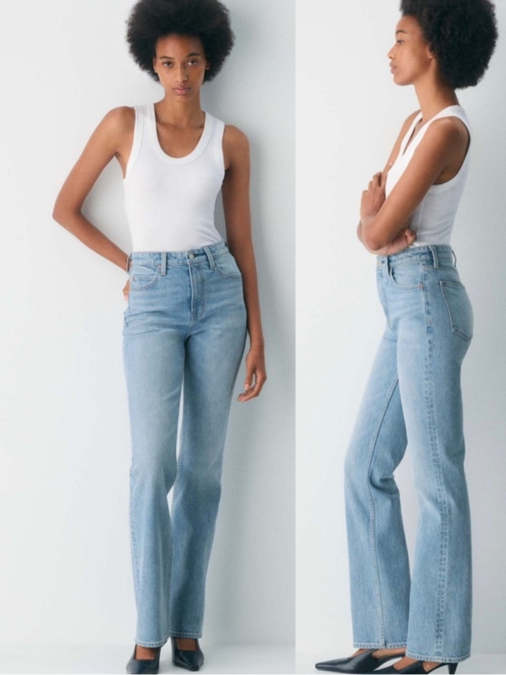 Like New Aritzia Denim Forum ’90s Nina High-Rise Slim Straight Jeans Size 30